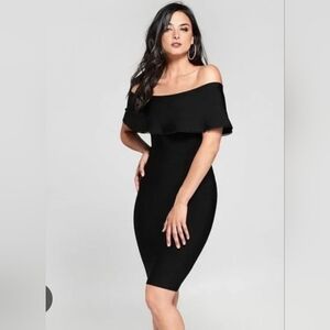 Marciano Black Strapless Dress